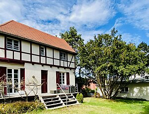 Ferien der besonderen Art im Kutscherhaus Heringsdorf mit gemütlicher Terrasse im Grünen