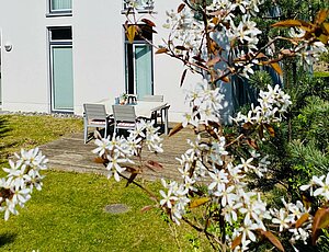 Im Urlaub das Leben im Freien genießen? Die Ferienwohnung Koje 2 in Karlshagen ermöglicht es.