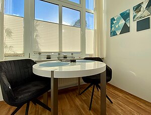 moderne Ferienwohnung Kleine Anna mit Wintergarten für den Essbereich