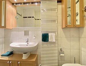 Badezimmer der Ferienwohnung Kati